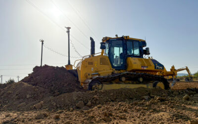 Chantier à Persan : une plateforme industrielle réalisée avec précision grâce au guidage 3D